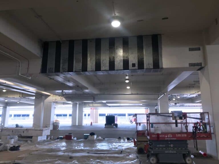 Applying carbon fiber structural strengthening
